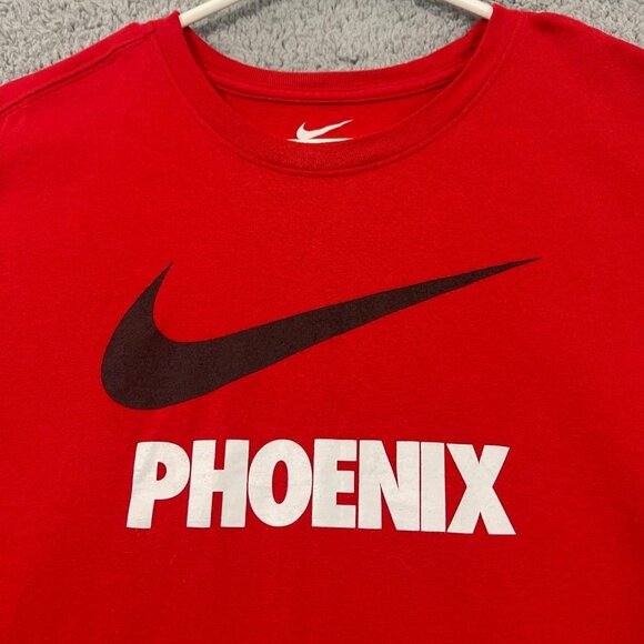 Nike Phoenix Arizona City T-shirt Men’s Medium Red‎ Athletic Short Sleeve Shirt - Picture 3 of 9